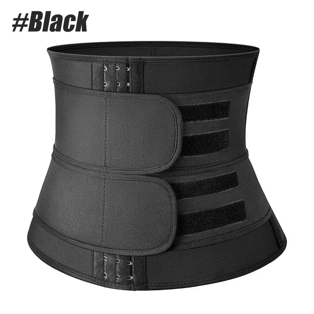 Women Waist Trainer Corset Trimmer Belt for Weight Loss Sweat Body Shaper Belly Cincher Sports Girdle Fat Burner Band