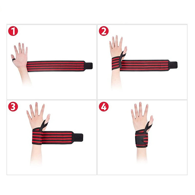 High Quality 1PC Wristband Wrist Support Weight Lifting Gym Training Wrist Support Brace Straps